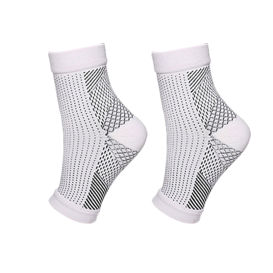 Orthopaedic Compression Socks - RevitaStep-White-5 – 7.5-1x Pair-Nora Luxe