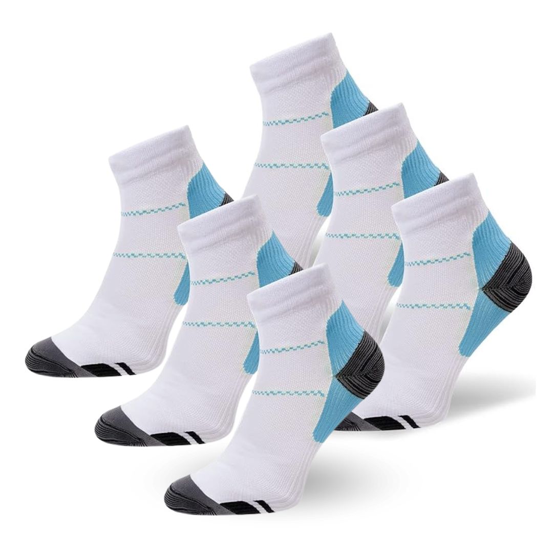 Orthopaedic Compression Socks - SlimSupport PRO 2.0-White (3+3 FREE)-5 – 9 (S/M)-Nora Luxe