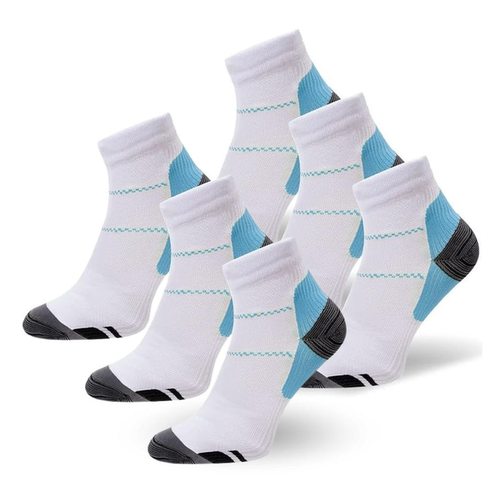 Orthopaedic Compression Socks - SlimSupport PRO 2.0-White (3+3 FREE)-5 – 9 (S/M)-Nora Luxe