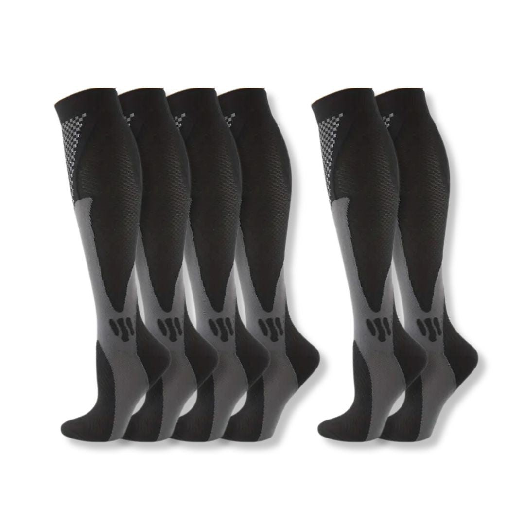 Orthopaedic Compression Stockings - VitalSupport-Black (4+2 FREE)-5-8 (S/M)-Nora Luxe