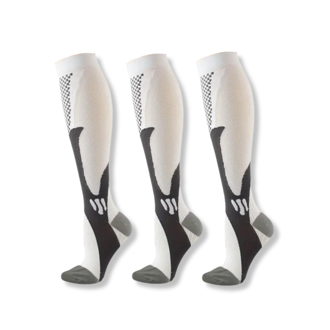 Orthopaedic Compression Stockings - VitalSupport-White (2+1 FREE)-5-8 (S/M)-Nora Luxe