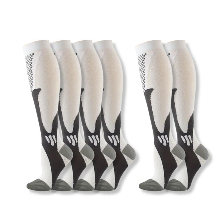 Orthopaedic Compression Stockings - VitalSupport-White (4+2 FREE)-5-8 (S/M)-Nora Luxe