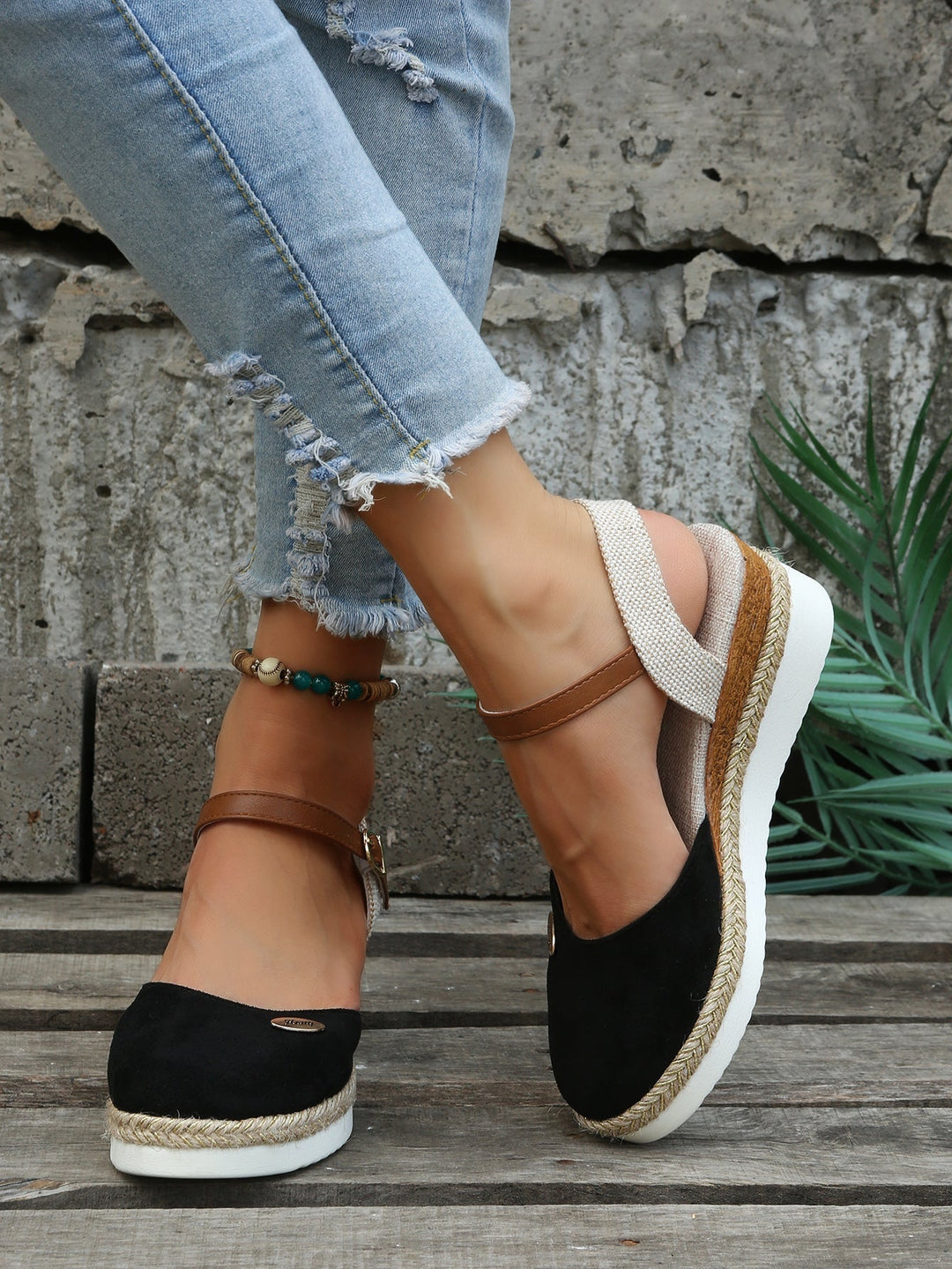 Orthopaedic Fashionable Brown Espadrilles - Livia-Brown-4-Nora Luxe