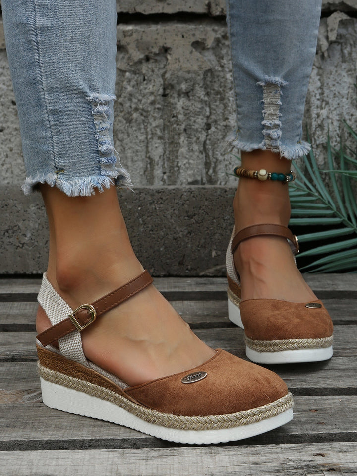 Orthopaedic Fashionable Brown Espadrilles - Livia-Brown-4-Nora Luxe