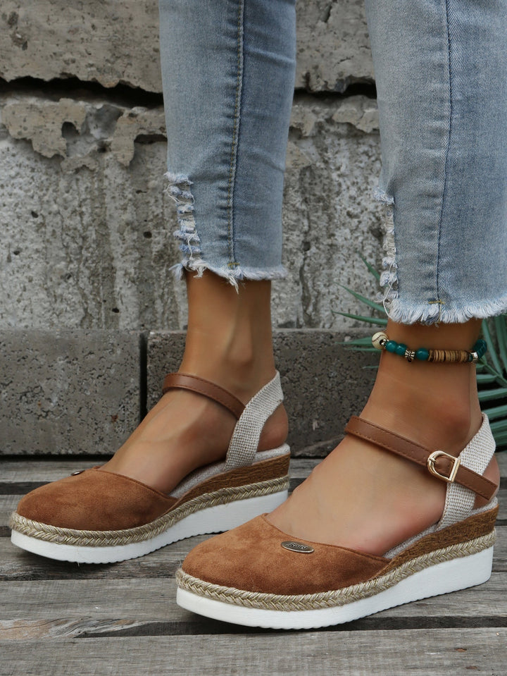 Orthopaedic Fashionable Brown Espadrilles - Livia-Brown-4-Nora Luxe