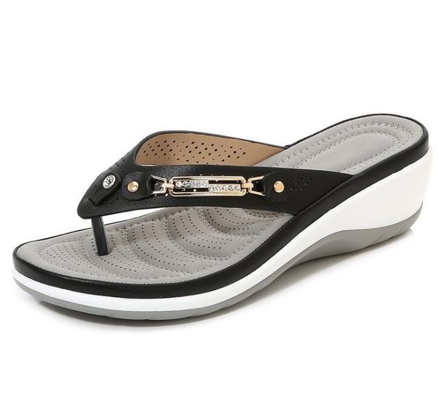 Orthopaedic Flip-Flops – Marisole-Black-4.5-The Livary