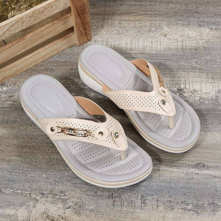 Orthopaedic Flip-Flops – Marisole-White-4.5-The Livary