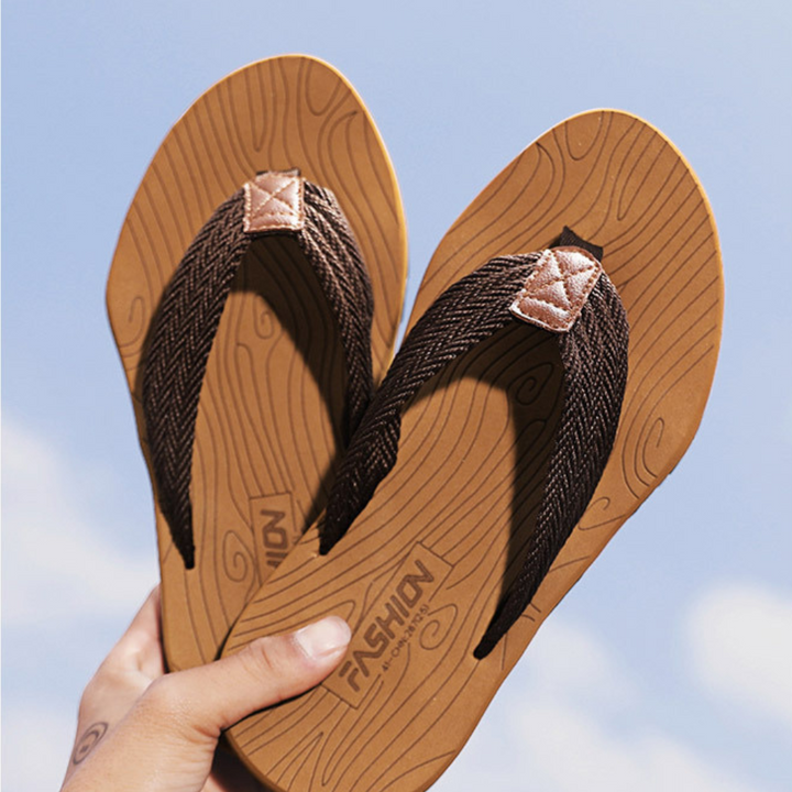 Orthopaedic Flip Flops – Milan-6-Black-State of Style