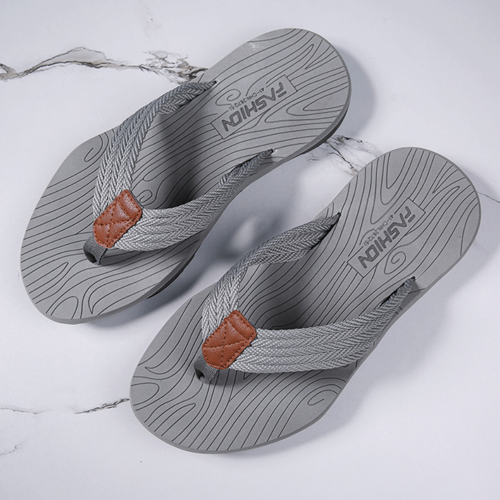 Orthopaedic Flip Flops – Milan-6-Gray-State of Style