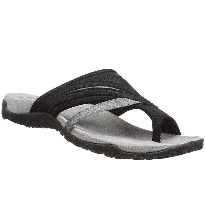Orthopaedic Ladies' Flip-Flops – Arvia-Black-4.5-The Livary