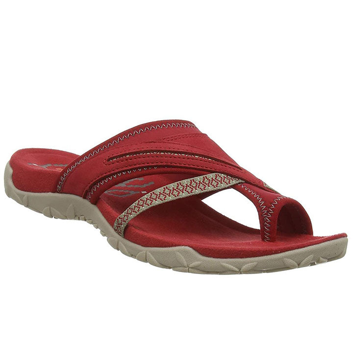 Orthopaedic Ladies' Flip-Flops – Arvia-Red-4.5-The Livary