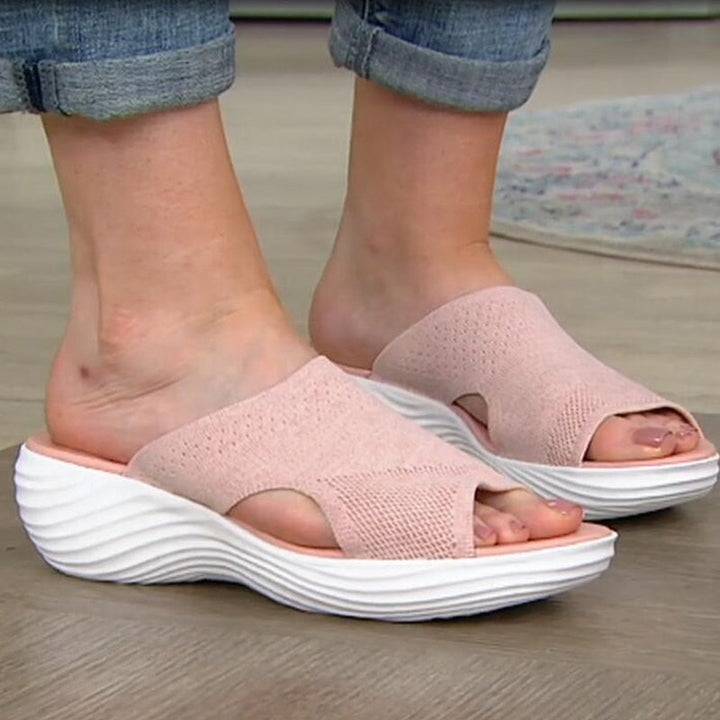 Orthopaedic Ladies Sandals - OrthoComfort-Pink-2.5-Nora Luxe