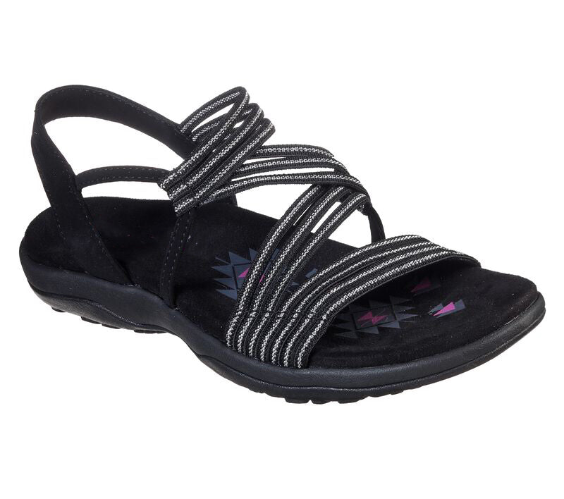 Orthopaedic ladies' sandals with adjustable straps – Elvira-Black-3-Nora Luxe