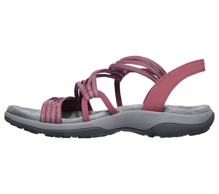 Orthopaedic ladies' sandals with adjustable straps – Elvira-Pink-3-Nora Luxe