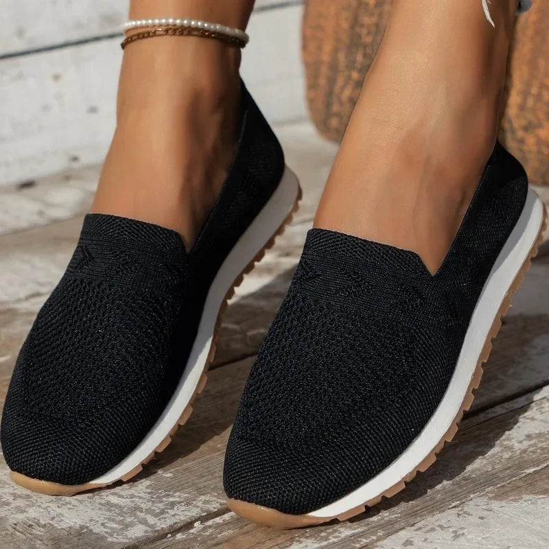 Orthopaedic Ladies Slip-ons - Olivia-Apricot-5-Nora Luxe