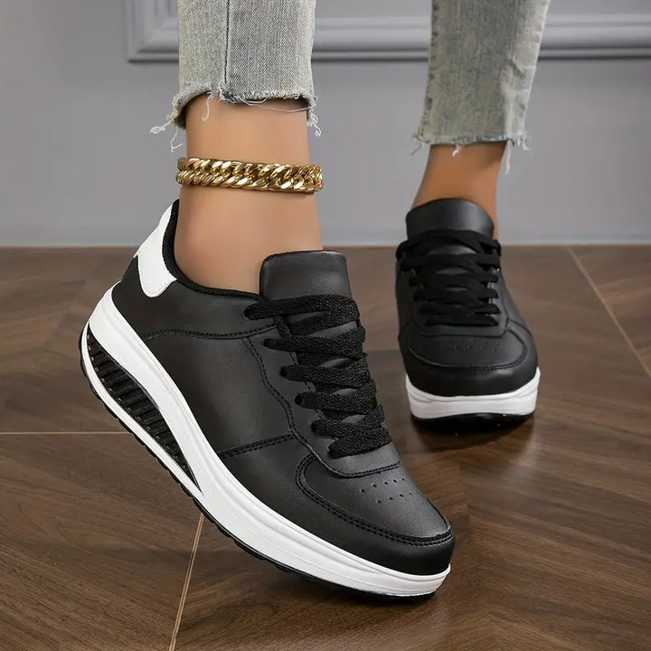 Orthopaedic Ladies' Sneakers - Ariana-Black-2.5-Nora Luxe