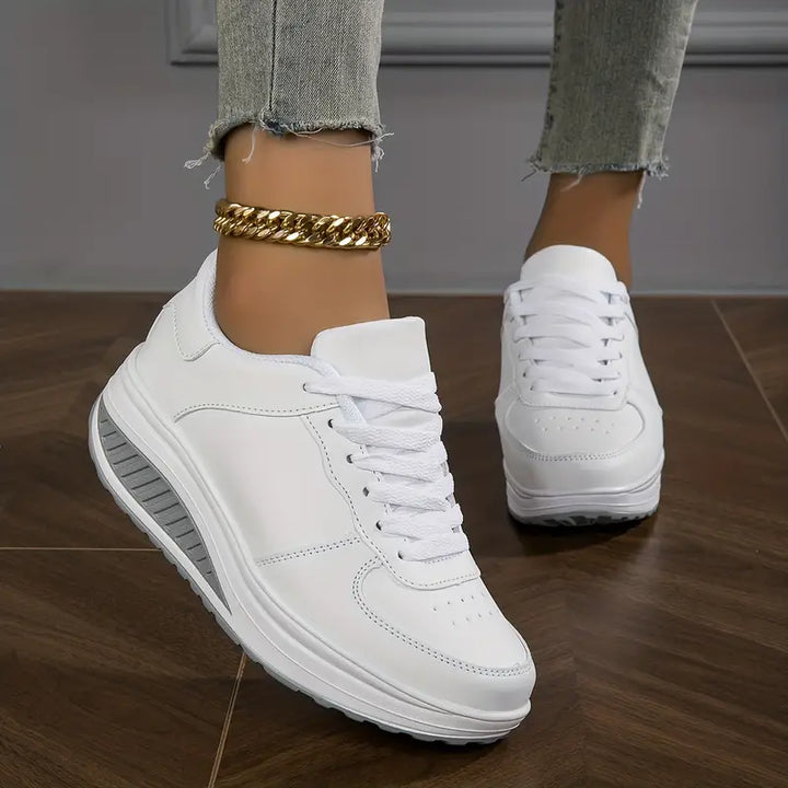Orthopaedic Ladies' Sneakers - Ariana-White-2.5-Nora Luxe