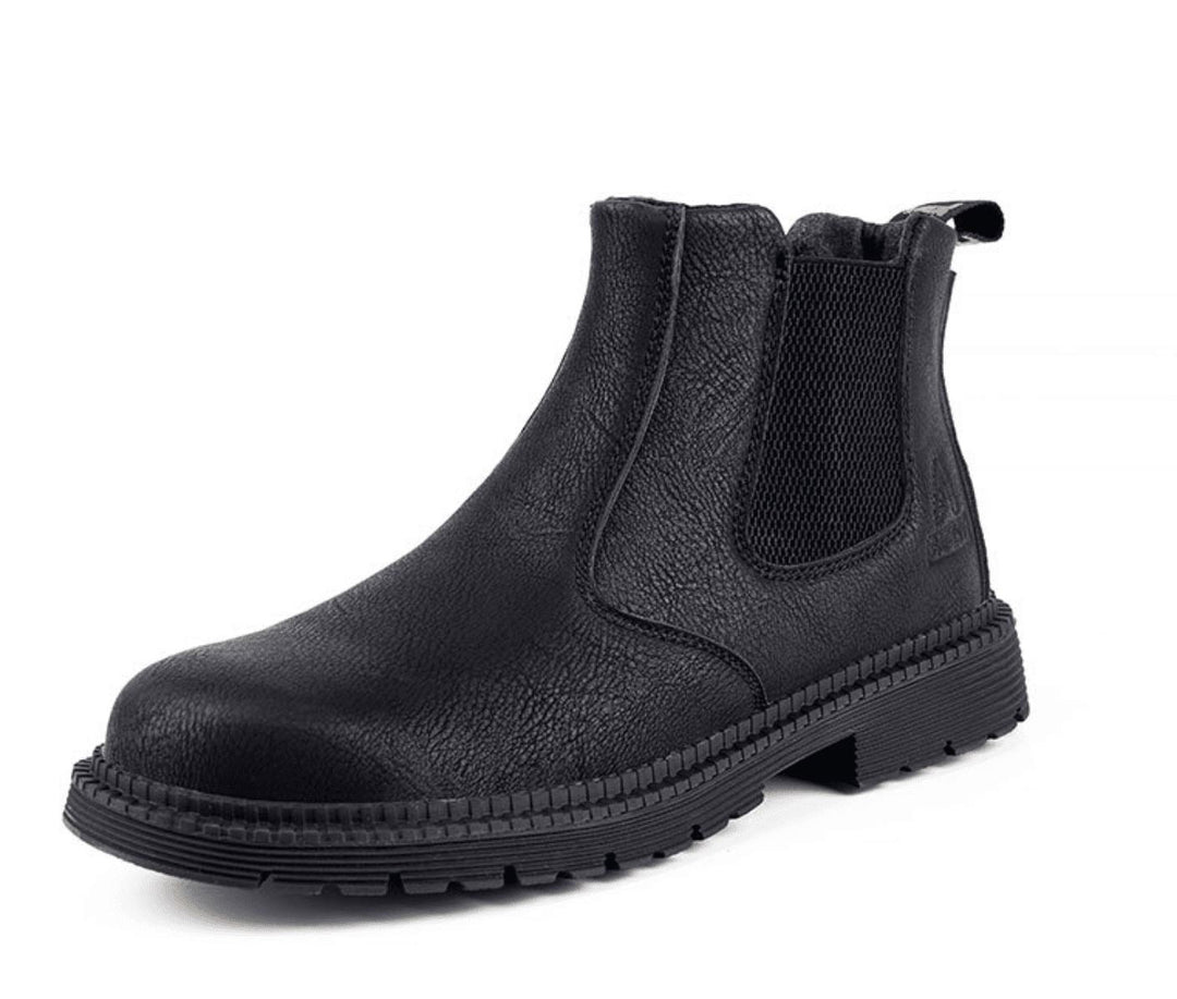Orthopaedic Leather Safety Boots for Men - Matthias-Black-6.5-Nora Luxe
