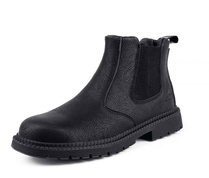 Orthopaedic Leather Safety Boots for Men - Matthias-Black-6.5-Nora Luxe