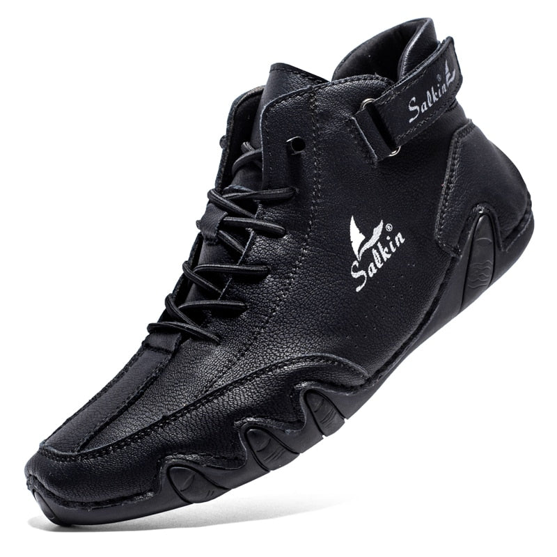 Orthopaedic Leather Shoes - Ethan-Black-4.0-Nora Luxe