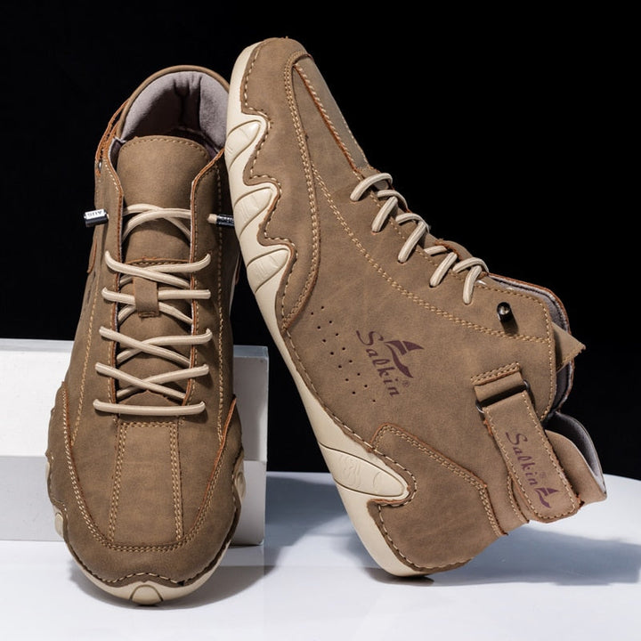 Orthopaedic Leather Shoes - Ethan-Brown-4.0-Nora Luxe