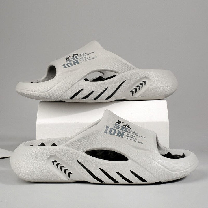 Orthopaedic massage slippers with nubs for ladies & gentlemen – Vitalis-Grey-5.5-6.5-Nora Luxe