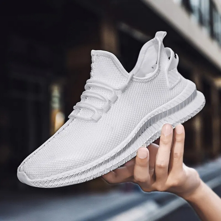 Orthopaedic Men's Shoes | Lightweight and Comfortable Design-8-White-Nora Luxe