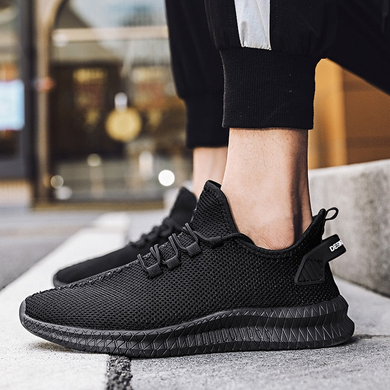 Orthopaedic men's sneakers with cushioning & posture support – Arvon-Black-5.5-Nora Luxe