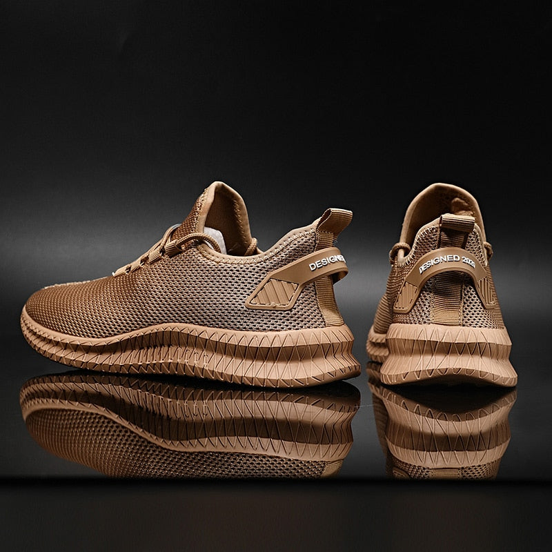 Orthopaedic men's sneakers with cushioning & posture support – Arvon-Khaki-5.5-Nora Luxe