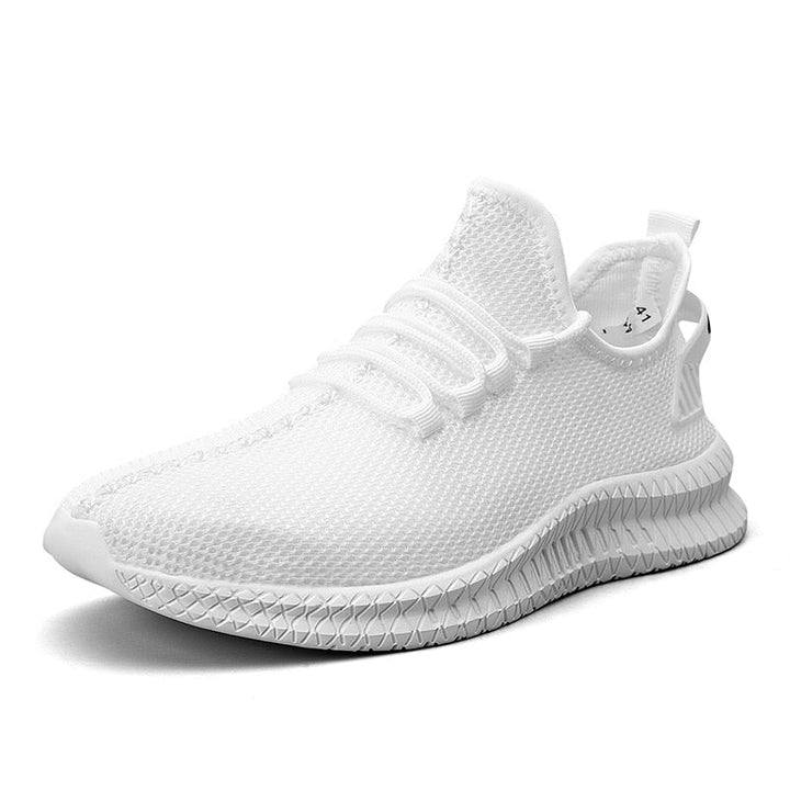 Orthopaedic men's sneakers with cushioning & posture support – Arvon-White-5.5-Nora Luxe