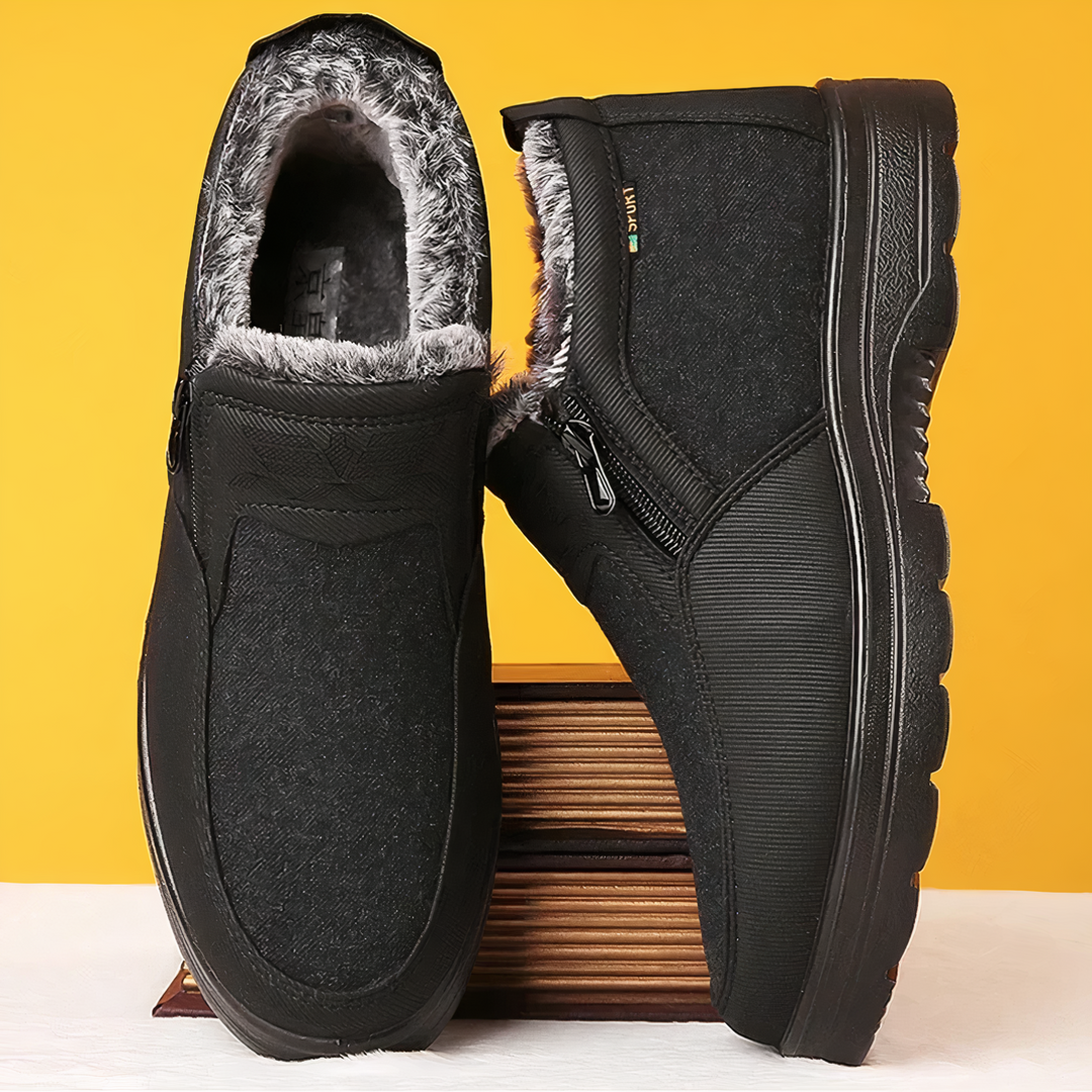 Orthopaedic Men's Winter Shoes - Arctic Pro-Black-5.5-Nora Luxe