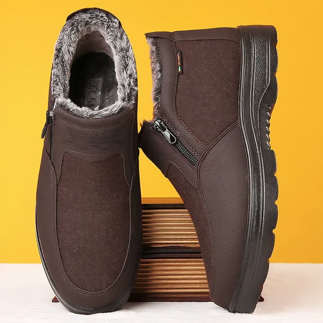 Orthopaedic Men's Winter Shoes - Arctic Pro-Brown-5.5-Nora Luxe