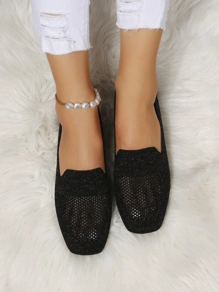 Orthopaedic Non-Slip Flat Shoes - Isabella-Black-2.5-Nora Luxe