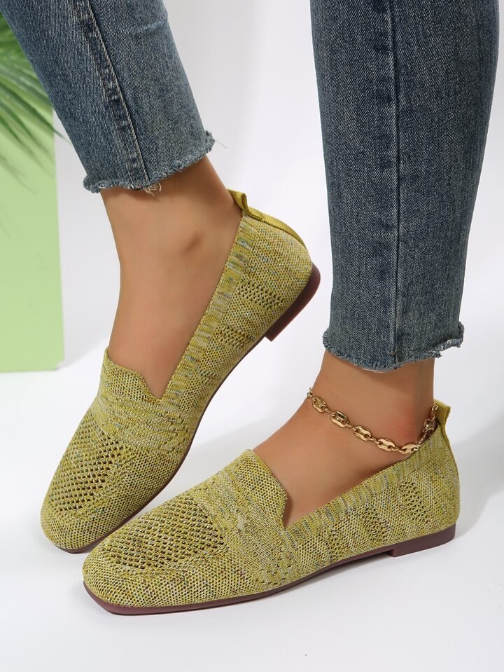 Orthopaedic Non-Slip Flat Shoes - Isabella-Green-2.5-Nora Luxe