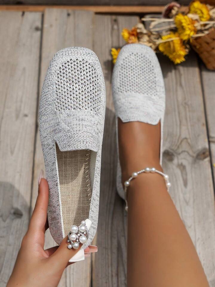 Orthopaedic Non-Slip Flat Shoes - Isabella-White-2.5-Nora Luxe