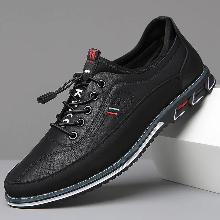 Orthopaedic Oxford Men's Shoes - Elias-Black-5.0-Nora Luxe