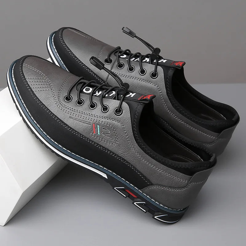 Orthopaedic Oxford Men's Shoes - Elias-Gray-5.0-Nora Luxe