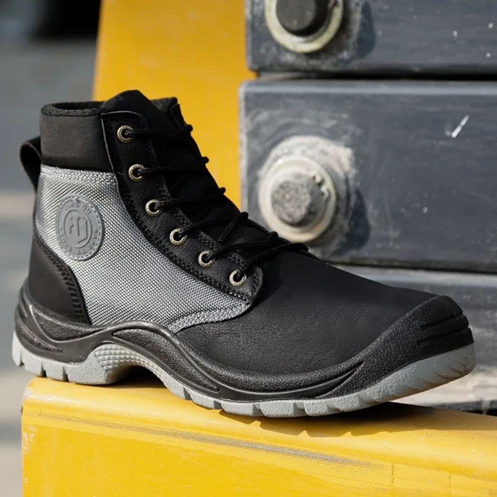 Orthopaedic Safety Boots with Steel Toe - SafeStep Pro-6-Brown-Nora Luxe