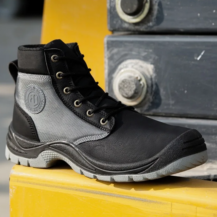 Orthopaedic Safety Boots with Steel Toe - SafeStep Pro-6-Brown-Nora Luxe