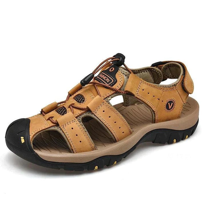 Orthopaedic Sandals for Men – Victor-Light brown-5-The Livary