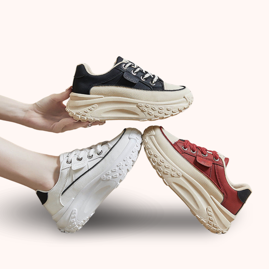 Orthopaedic Shoes for Daily Comfort - FlexiStep-Khaki-2.5-Nora Luxe