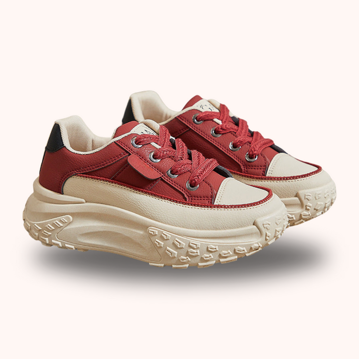 Orthopaedic Shoes for Daily Comfort - FlexiStep-Red-2.5-Nora Luxe