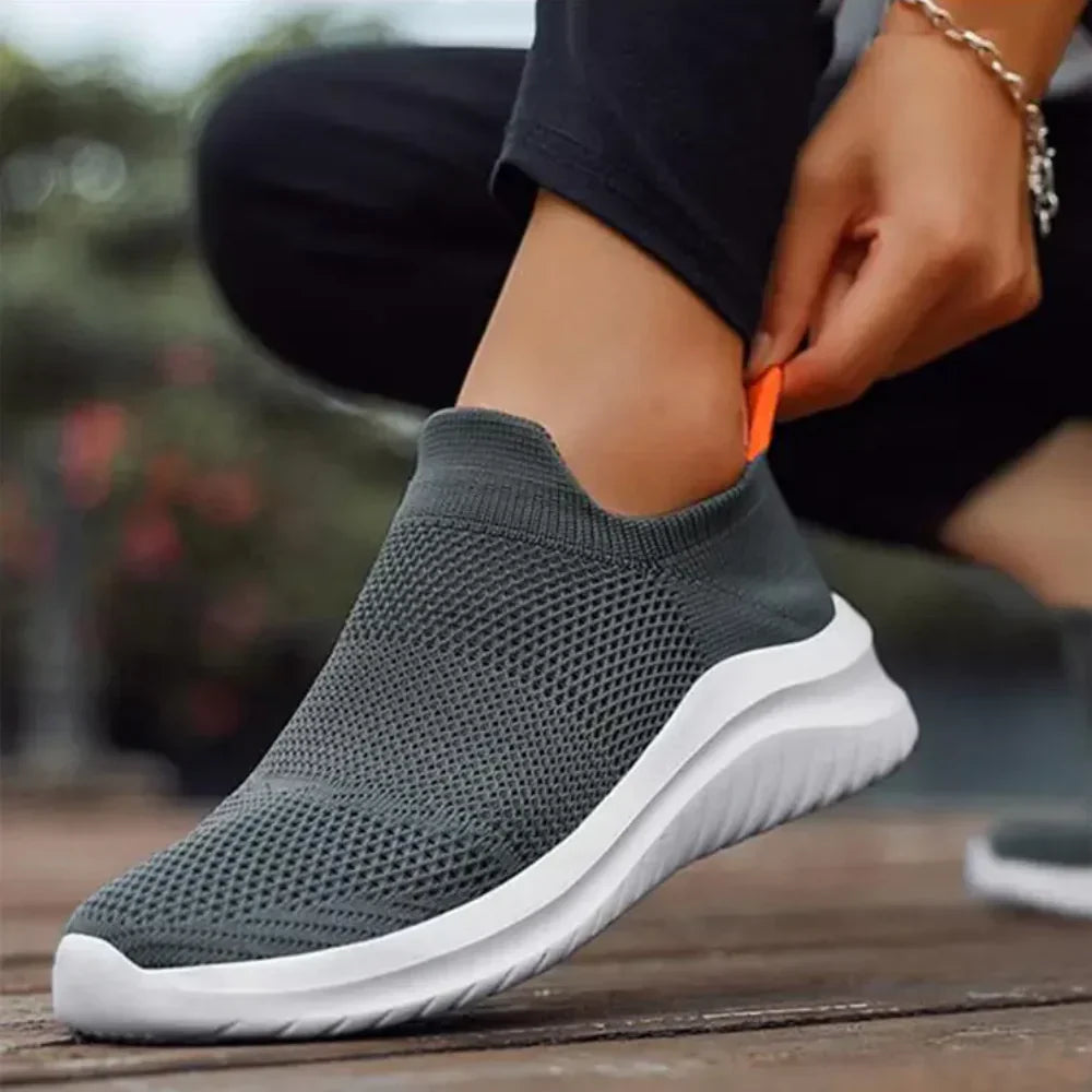 Orthopaedic Slip-On Sneakers | Ultimate Comfort | Stylish and Supportive-2-Gray-Nora Luxe