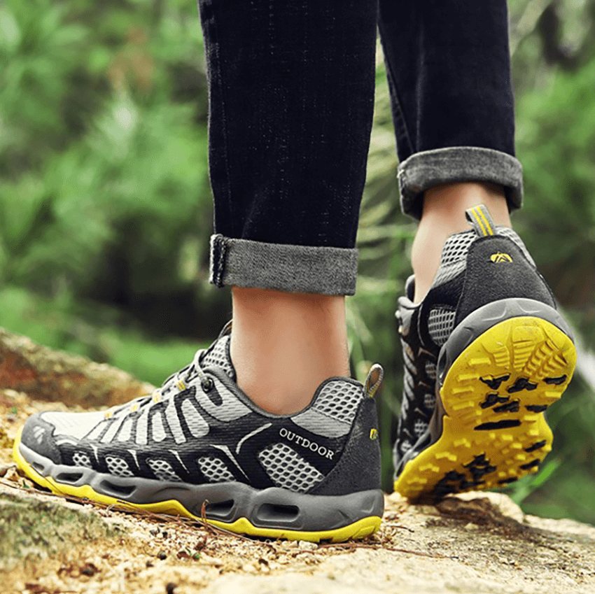 Orthopaedic Unisex Walking Shoes - Finn-Gray-3.5-Nora Luxe