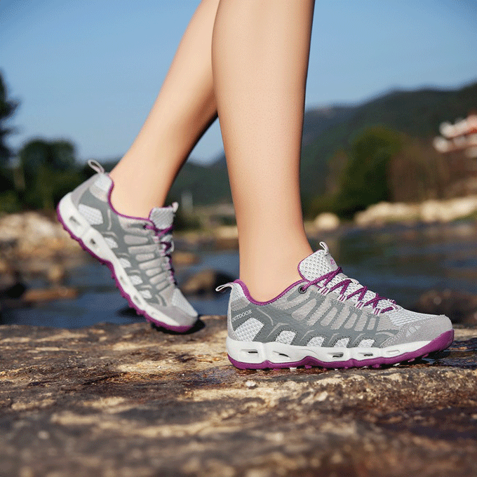 Orthopaedic Unisex Walking Shoes - Finn-Gray-3.5-Nora Luxe