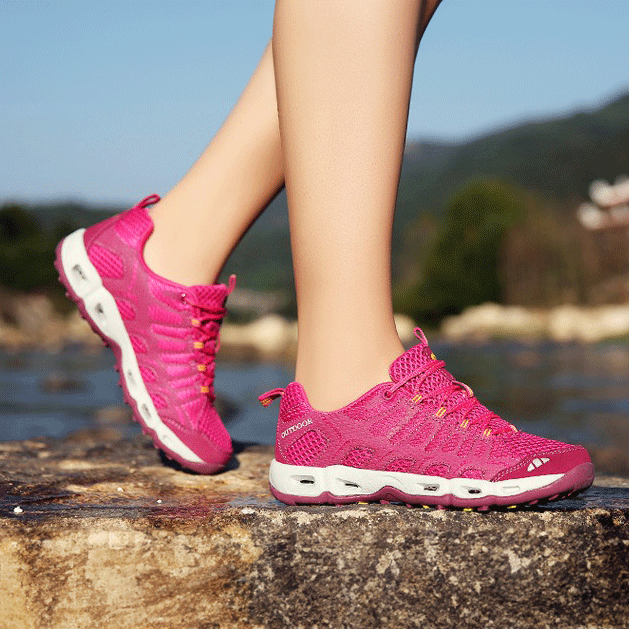 Orthopaedic Unisex Walking Shoes - Finn-Pink-9.5-Nora Luxe