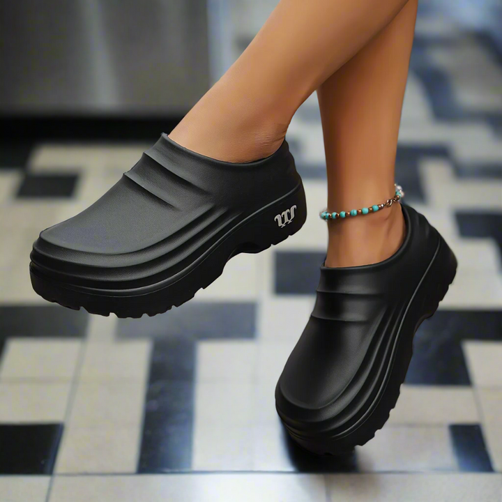 Orthopaedic Waterproof Clogs - AquaStep-Black-4.5-Nora Luxe