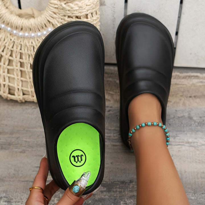 Orthopaedic Waterproof Clogs - AquaStep-Black-4.5-Nora Luxe