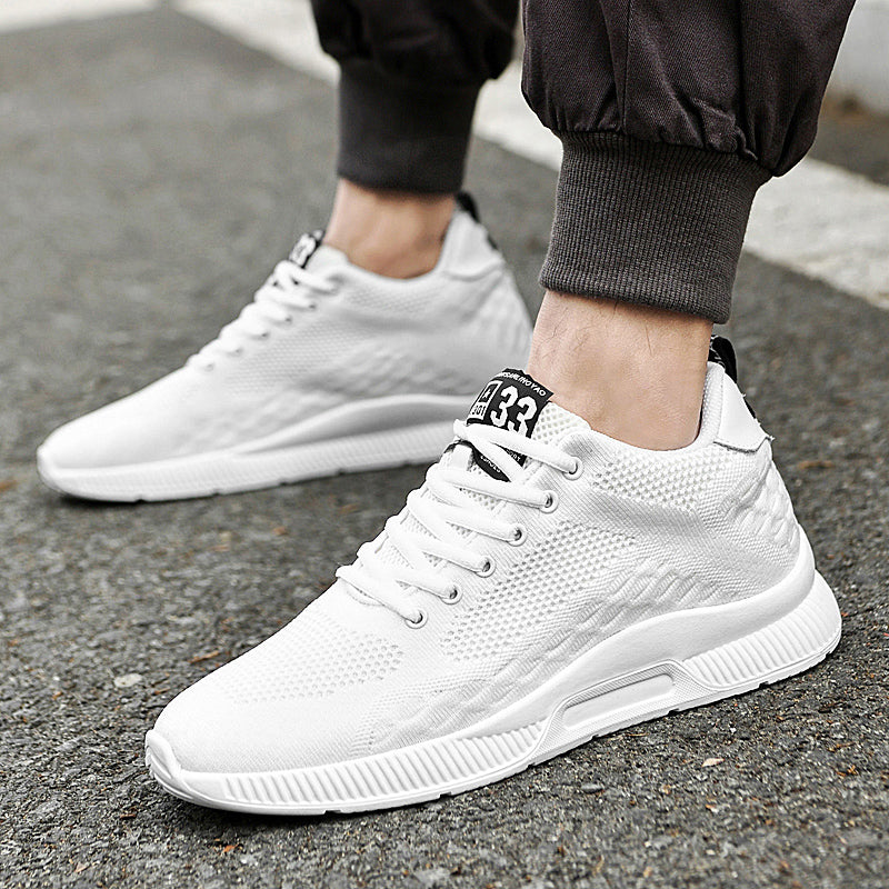 Orthopaedic Wedge Sneakers - Maxim-White-6-Nora Luxe