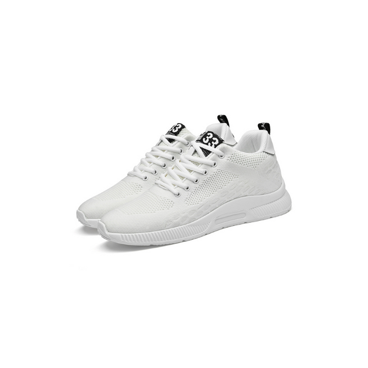 Orthopaedic Wedge Sneakers - Maxim-White-6-Nora Luxe